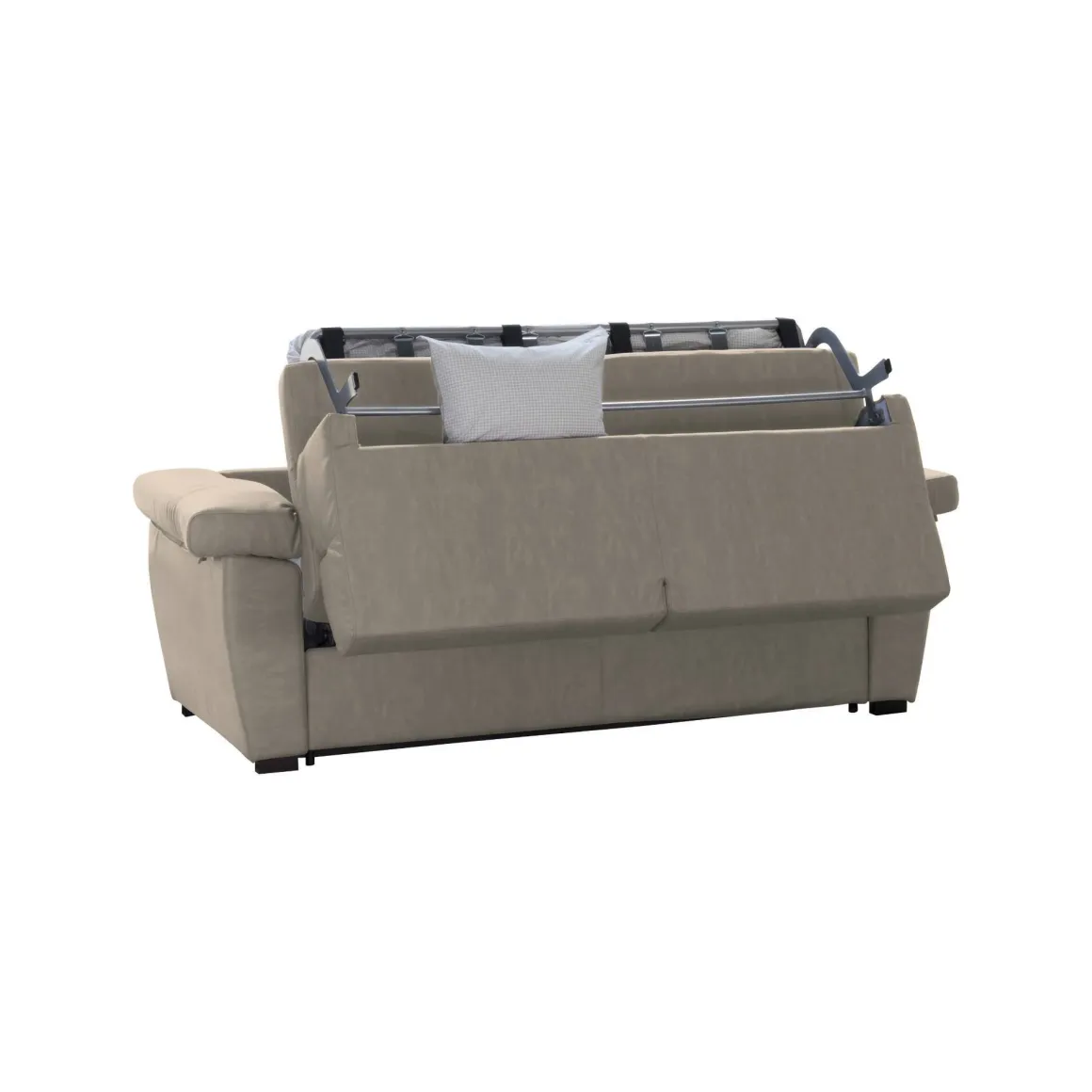 Divani Letto 3 Posti|Divani Letto > Dmora Divano Letto 3 Posti Sfoderabile Lavabile 205x86 cm, Idrorepellente Letto Estraibile Materasso Incluso Made in Italy - Avellana Grigio Tortora