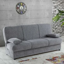 Divani Letto 3 Posti|Salotto > Dmora Divano letto 3 posti 212x80cm - Ambrogino Grigio