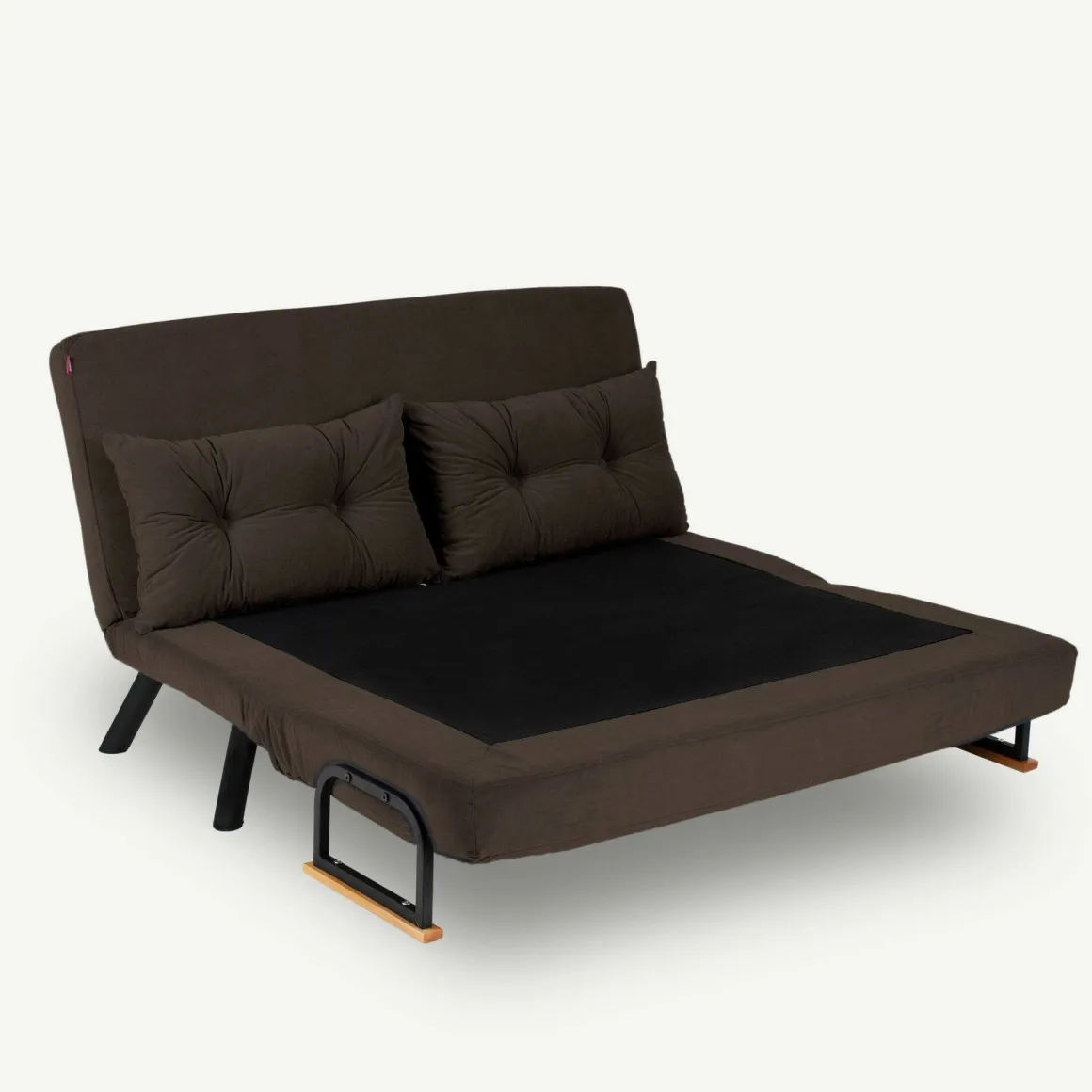 Divano letto 2 posti marrone 133x78cm - Calvin