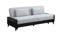 Salotto > Dmora Divano letto 3 posti nero e bianco 207x92cm - Belluno Bianco, Nero