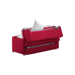 Divani Letto 2 Posti|Divano Contenitore Letto > Dmora Divano Letto 2 Posti Sfoderabile Contenitore 160x95 cm, di Apertura a Ribalta Made in Italy - Follina Rosso