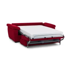 Divani Letto 2 Posti|Divano Contenitore Letto > Dmora Divano Letto 2 Posti Sfoderabile Contenitore 205x95 cm, di Apertura a Ribalta Made in Italy - Biscossi Rosso