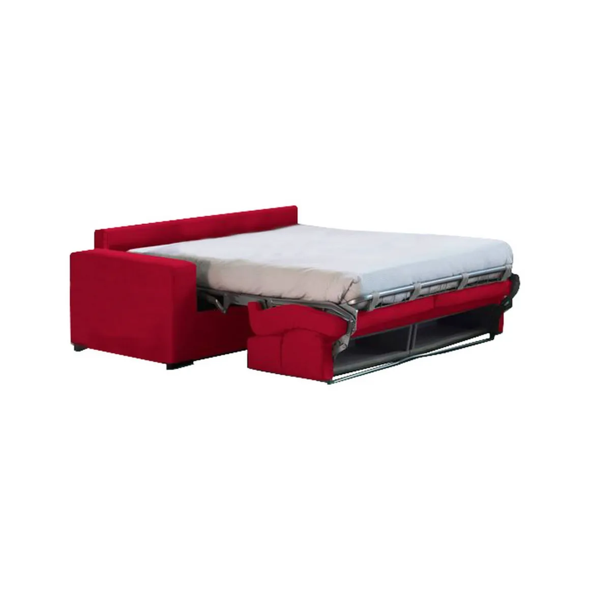 Divani Letto 3 Posti|Divano Contenitore Letto > Dmora Divano Letto 3 Posti Sfoderabile Contenitore 220x95 cm, Lavabile Made in Italy - Quindici Rosso