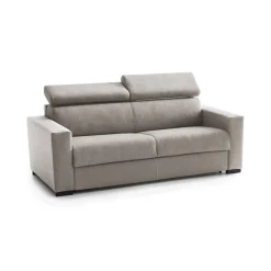 Divano letto 2 posti tortora 160x95cm - Alinia