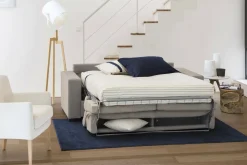 Divano letto 2 posti tortora 160x95cm - Alinia