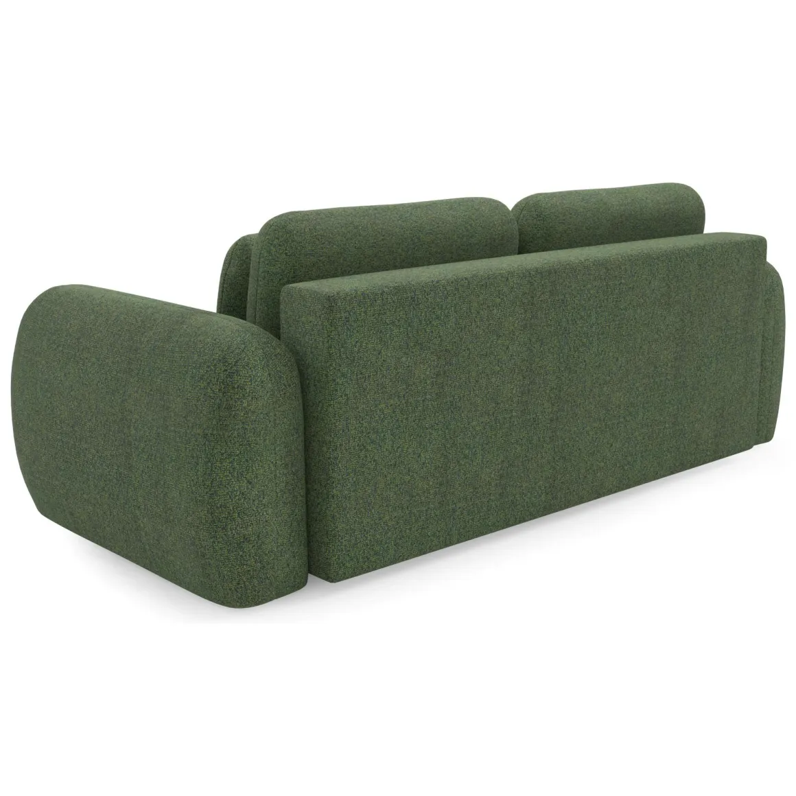 Divano Letto 3 Posti Verde Contenitore di Apertura a Libro 266x121 cm, Reclinabile - Sessame