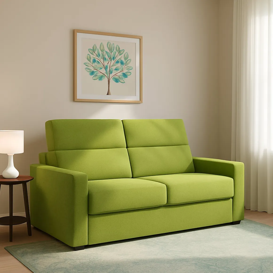 Divani Letto 2 Posti|Divano Contenitore Letto > Dmora Divano Letto 2 Posti Sfoderabile Contenitore 180x95 cm, di Apertura a Ribalta Made in Italy - Trissino Verde