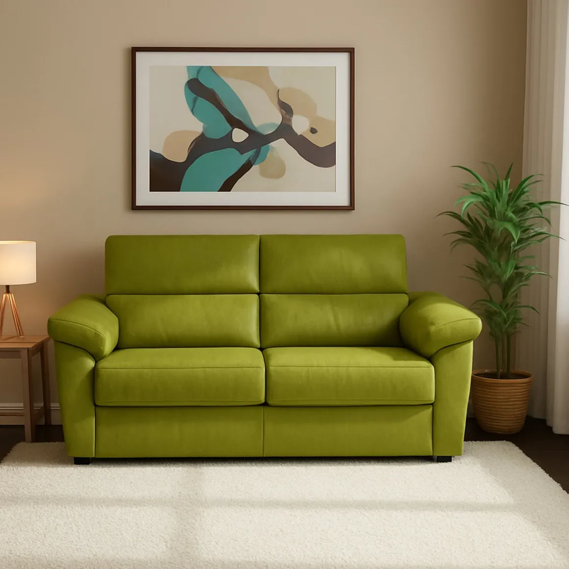 Divani Letto 2 Posti|Divano Contenitore Letto > Dmora Divano Letto 2 Posti Sfoderabile Contenitore 185x95 cm, di Apertura a Ribalta Made in Italy - Seui Verde