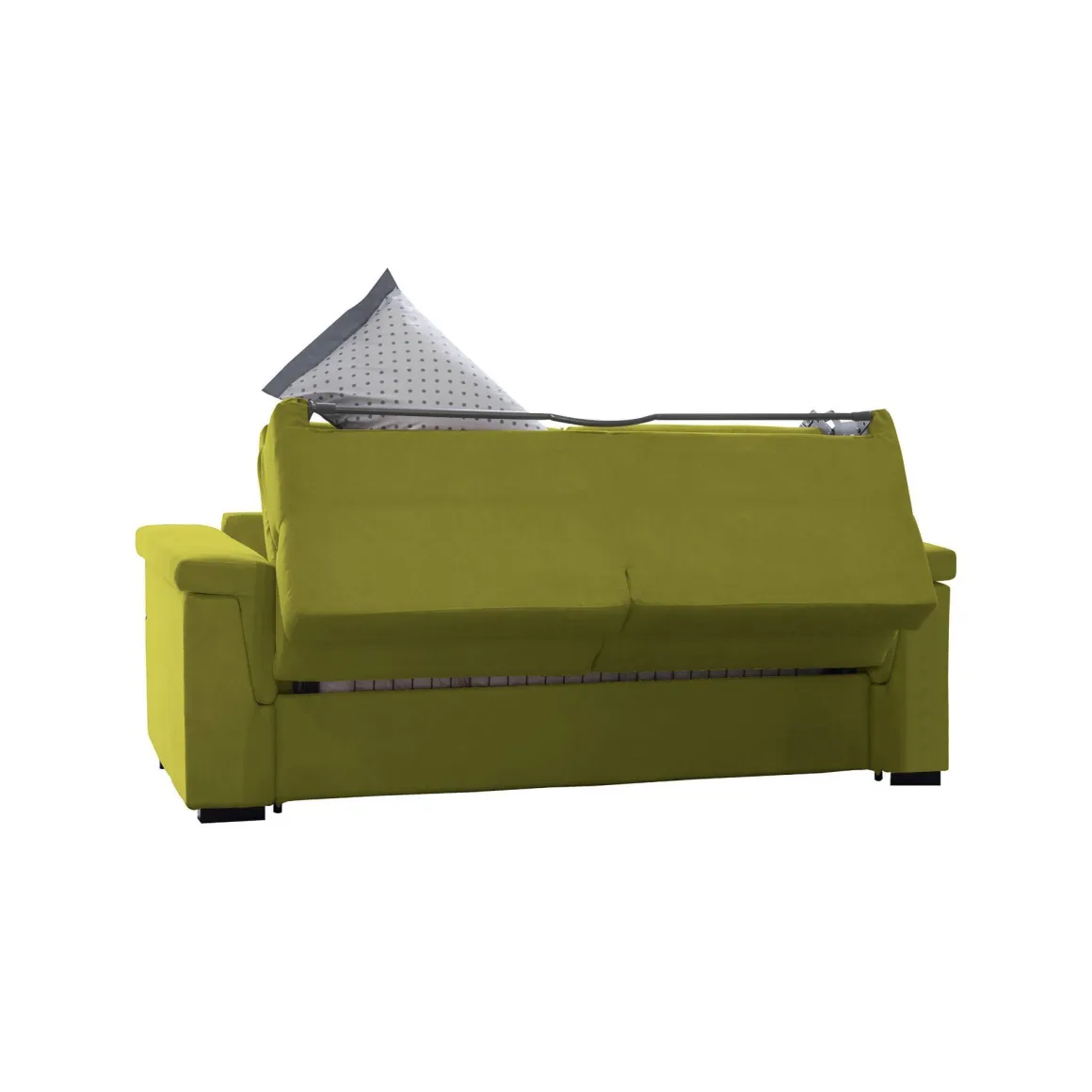 Divani Letto 2 Posti|Divano Contenitore Letto > Dmora Divano Letto 2 Posti Sfoderabile Contenitore 205x95 cm, di Apertura a Ribalta Made in Italy - Contrada Verde