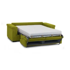Divani Letto 2 Posti|Divano Contenitore Letto > Dmora Divano Letto 2 Posti Sfoderabile Contenitore 205x95 cm, di Apertura a Ribalta Made in Italy - Contrada Verde