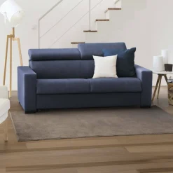 Divano letto reclinabile blu 180x95cm - Annalara