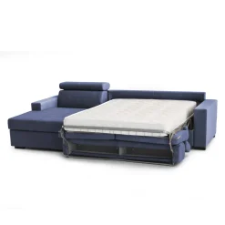 Divano letto reclinabile blu 260x95cm - Aloet