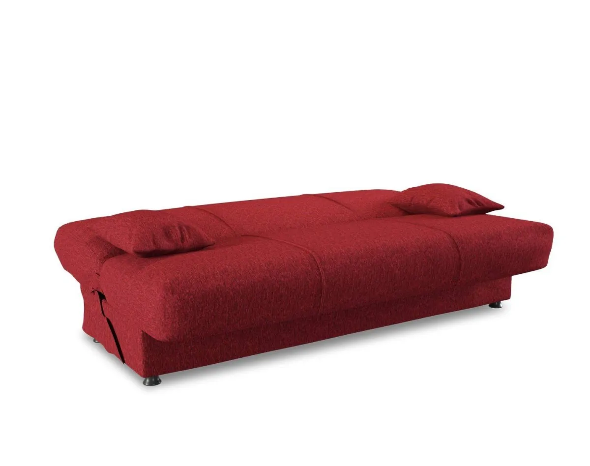 Divani Letto 3 Posti|Salotto > Dmora Divano letto reclinabile 180x81cm - Arachide Rosso