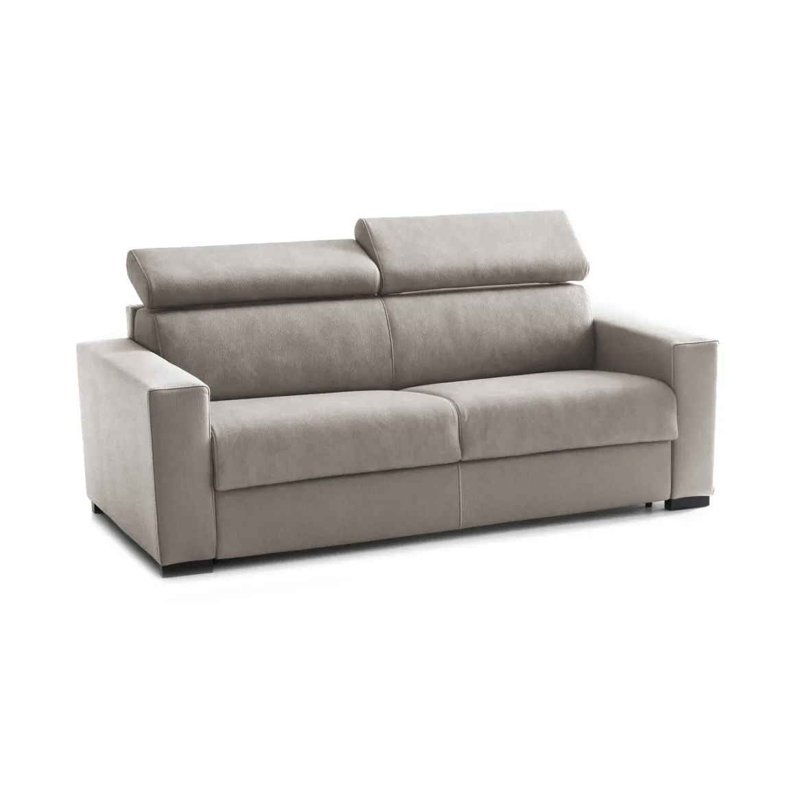 Divano letto reclinabile tortora 220x95cm - Action
