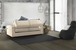 Divani Letto 2 Posti|Salotto > Dmora Divano letto sfoderabile 160x95cm - Alk Beige