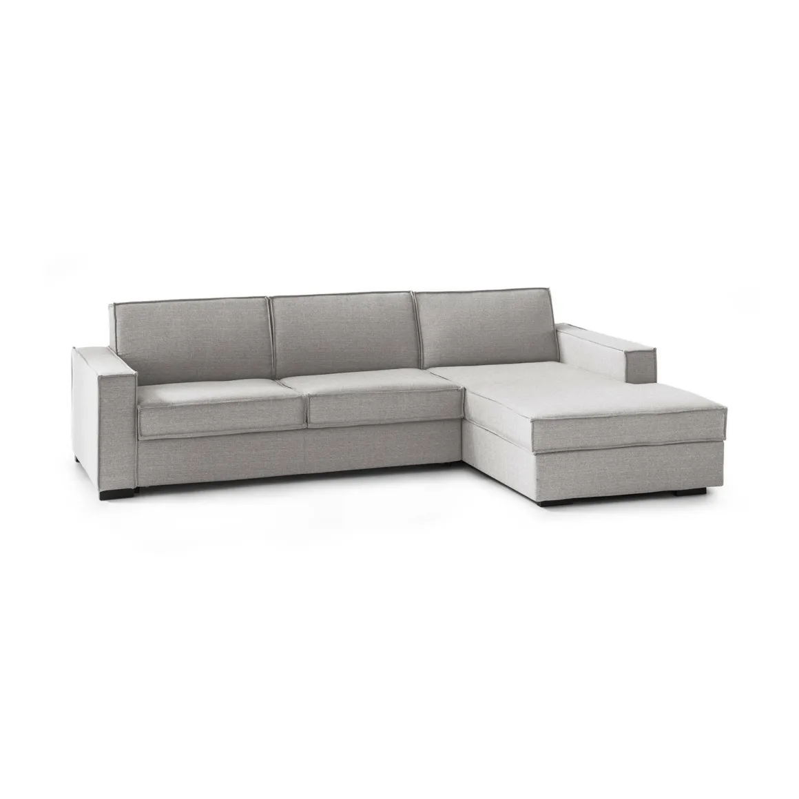 Divano letto sfoderabile grigio 260x95cm - Afar