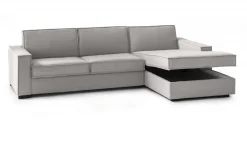 Divano letto sfoderabile grigio 260x95cm - Afar