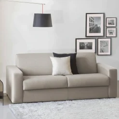 Divani Letto 2 Posti|Salotto > Dmora Divano letto sfoderabile tortora 200x95cm - Andymion Grigio Tortora