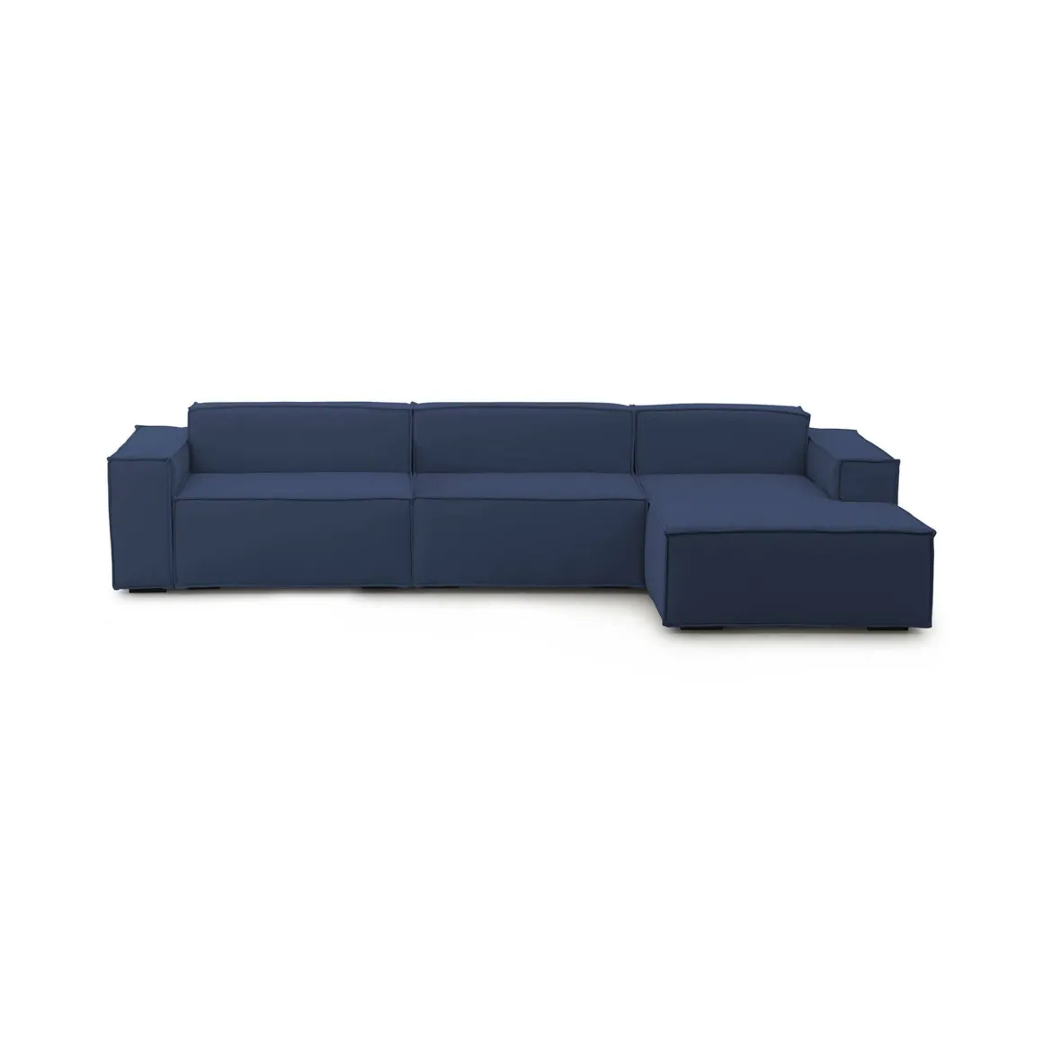 Divano modulare blu 340x170x70h cm - Asvaldo