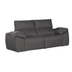 Salotto > Dmora Divano 2 posti antracite 160x100x100h cm - Astrice Nero