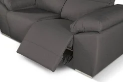 Salotto > Dmora Divano 2 posti antracite 160x100x100h cm - Astrice Nero