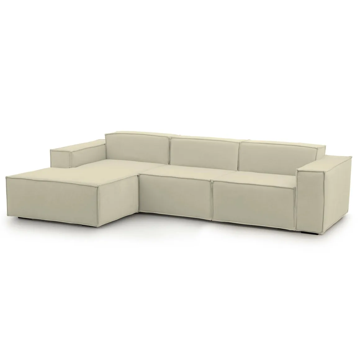 Divano 5 posti beige 300x170x70h cm - Alganibra