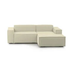 Divani Angolari|Divani Fissi Con Penisola > Dmora Divano 2 posti 220x170x70h cm - Amuleto Beige