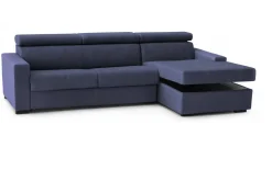 Divano 4 posti blu 260x95x85h cm - Angera