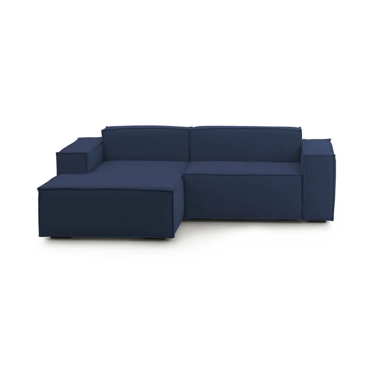 Divani Angolari|Divani Fissi Con Penisola > Dmora Divano 4 posti 240x170x70h cm - Assurte Blu