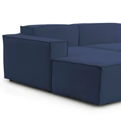 Divani Angolari|Divani Fissi Con Penisola > Dmora Divano 4 posti 240x170x70h cm - Assurte Blu