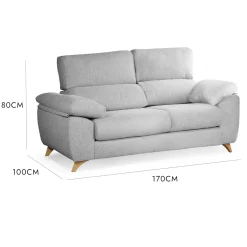 Salotto > Dmora Divano 2 posti 170x85x107h cm - Alien Grigio