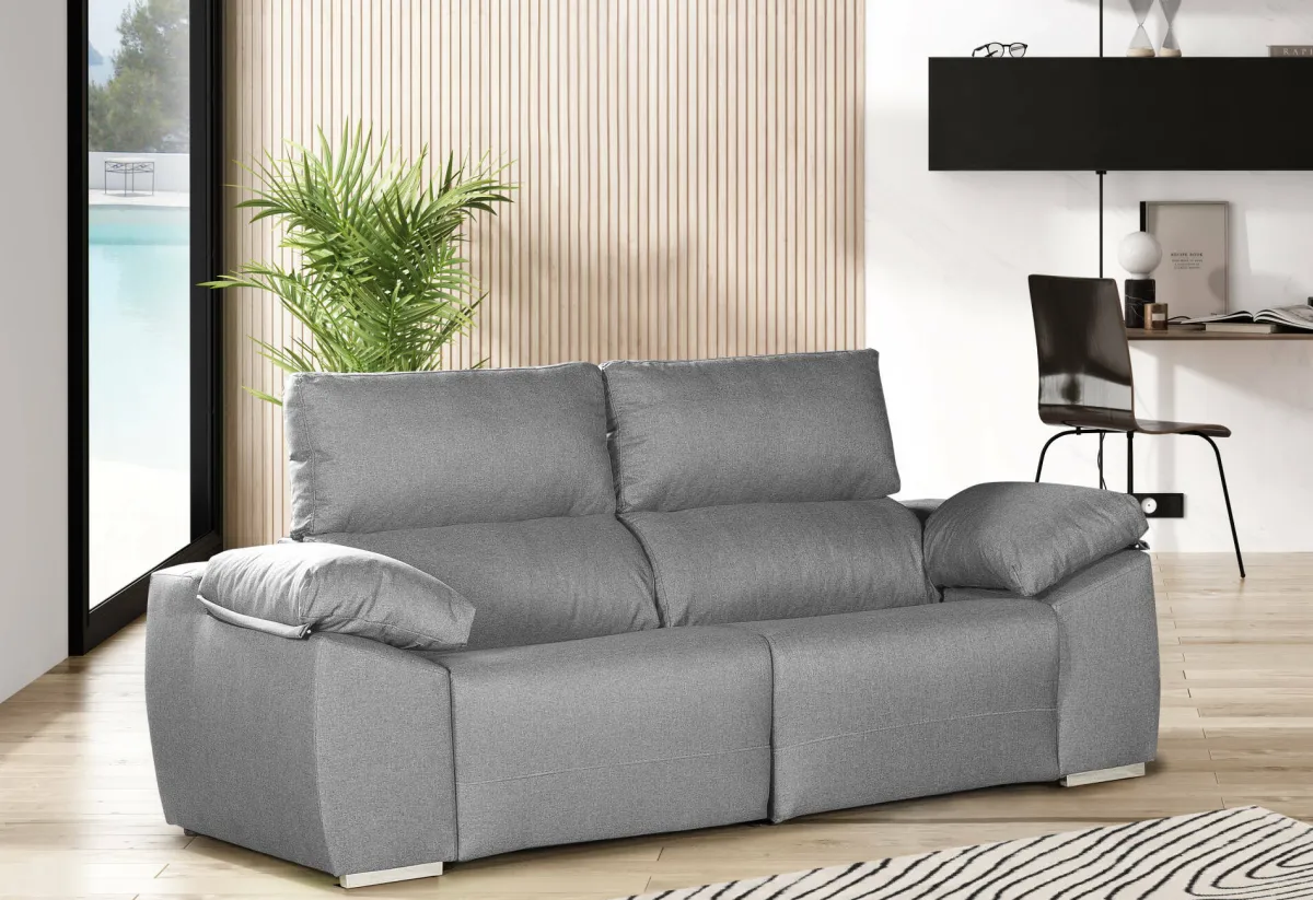 Salotto > Dmora Divano 2 posti 160x100x100h cm - Astrice Grigio