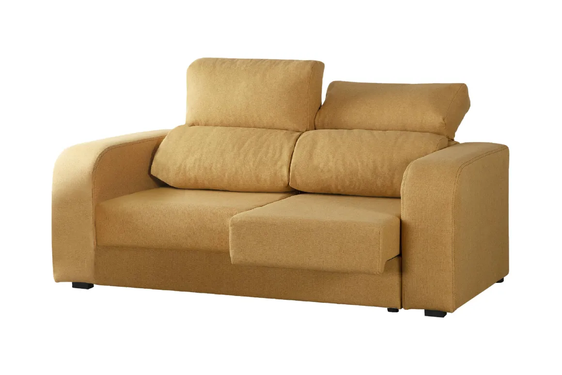 Divano 2 posti ocra 160x80x95h cm - Asazi