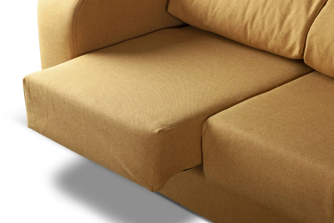 Divano 2 posti ocra 160x80x95h cm - Asazi