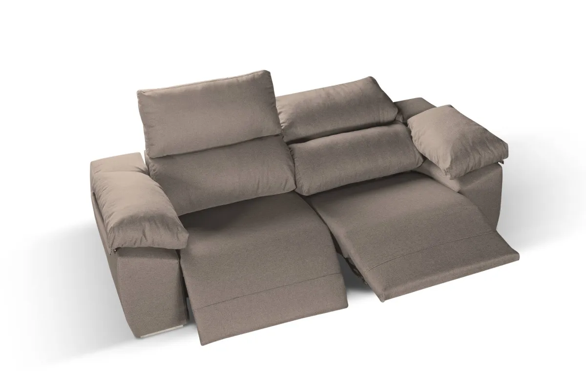 Salotto > Dmora Divano 2 posti tortora 160x100x100h cm - Astrice Grigio