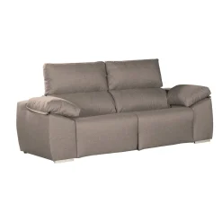 Salotto > Dmora Divano 3 posti tortora 190x100x100h cm - Assiria Grigio