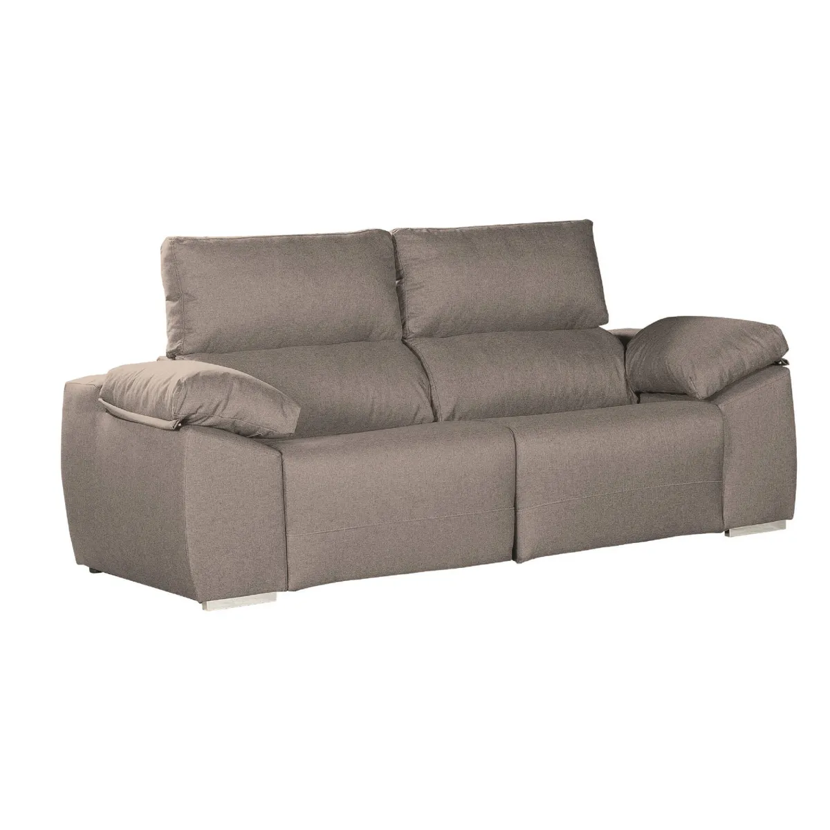 Salotto > Dmora Divano 3 posti tortora 190x100x100h cm - Assiria Grigio