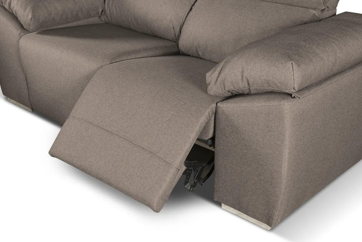 Salotto > Dmora Divano 3 posti tortora 190x100x100h cm - Assiria Grigio
