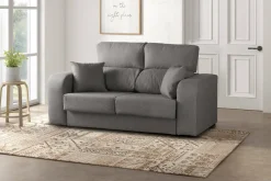 Divano reclinabile grigio 160x80x95h cm - Asazi