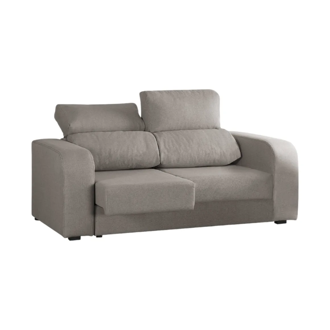 Divano reclinabile grigio 160x80x95h cm - Asazi