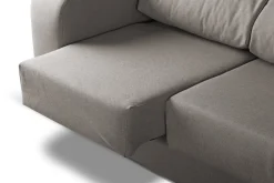 Divano reclinabile grigio 160x80x95h cm - Asazi