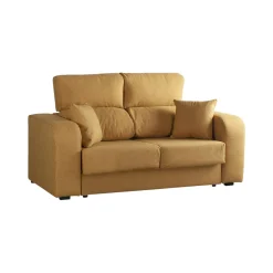 Divano reclinabile ocra 190x80x95h cm - Quarzo
