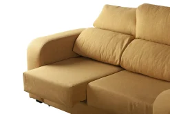 Divano reclinabile ocra 190x80x95h cm - Quarzo