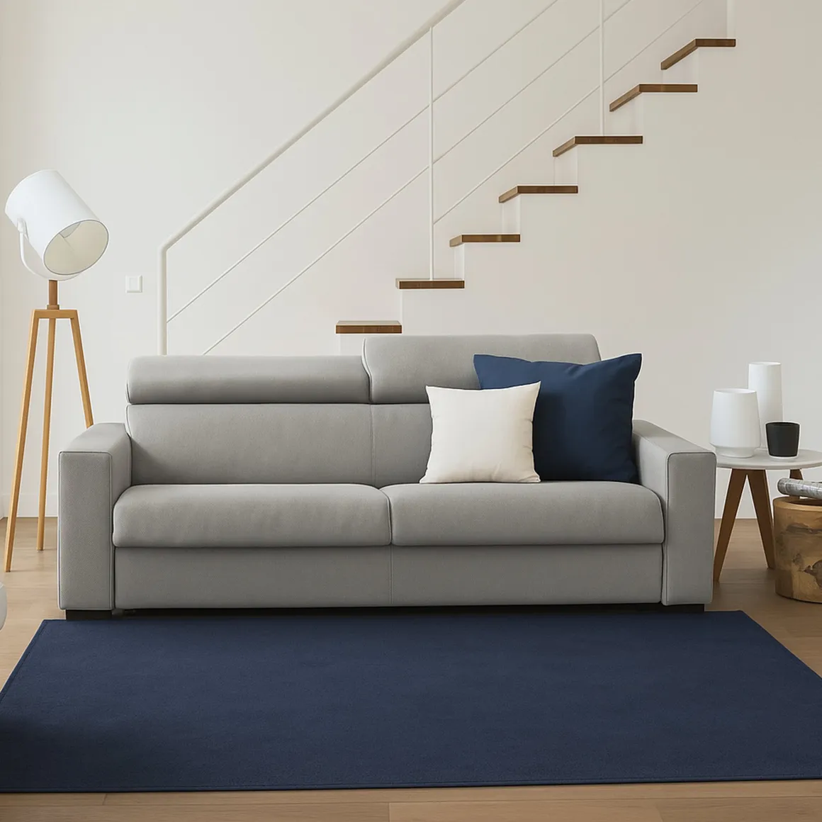Divano regolabile grigio 180x95x85h cm - Kiev