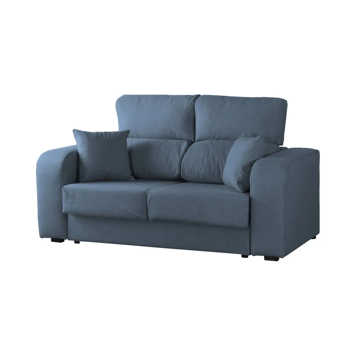 Divano sfoderabile azzurro 190x80x95h cm - Quarzo