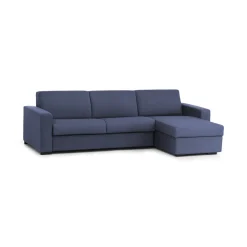 Divano sfoderabile blu 280x95x90h cm - Atos