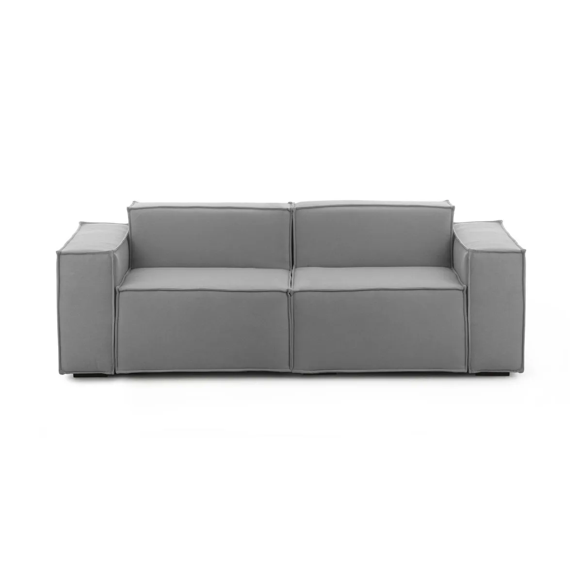Divani Fissi 2 Posti|Salotto > Dmora Divano sfoderabile 220x95x70h cm - Lepidolite Grigio