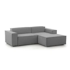 Divani Angolari|Divani Fissi Con Penisola > Dmora Divano sfoderabile 280x95x90h cm - Atos Grigio
