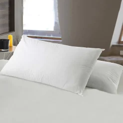 Guanciale Bianco Bianco Indeformabile Antimuffa Antibatterico Anallergico Materiale Struttura in Tessuto 13h cm, Colore Struttura Bianco Made in Italy
