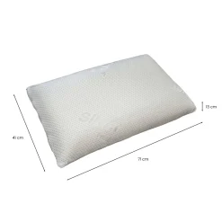 Guanciali|Camera Da Letto > Dmora Guanciale Bianco Bianco Traspirante Materiale Struttura in Tessuto 13h cm, Colore Struttura Bianco Made in Italy - Sappada Bianco, Bianco